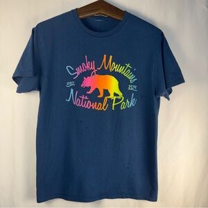 Navy smoky Mountain shirt